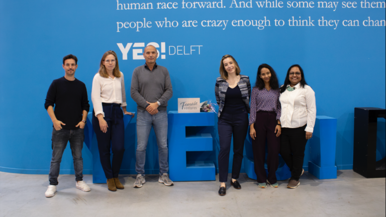 Group photo with people from YES!Delft and Female Ventures